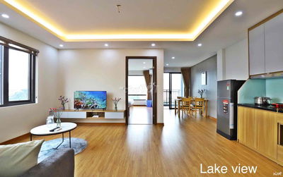 Cho thuê CHDV full đồ 02 ngủ 01 khách ở ngay Thung lũng hoa Hồ Tây