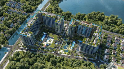 Noble Crystal Long Biên căn Sky 304m2, 4 ngủ 267m2, thang máy, sảnh Lobby riêng từng căn