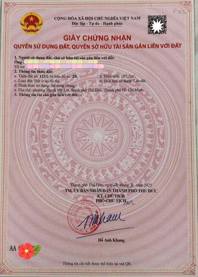 Chính chủ, em cần bán 107.5m Mặt Tiền Nguyễn Văn Kỉnh, P. Thạnh Mỹ Lợi