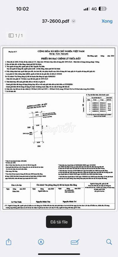 Bán đất gần trung tâm khu công nghiệp Bàu Bàng Bình Dương