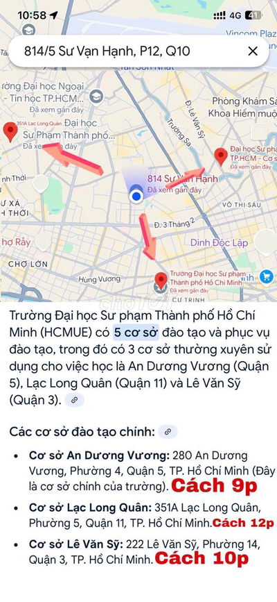 Ký túc xá cách 200m đại học Sài Gòn , Sư Phạm, KHTN