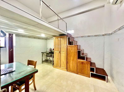 PHÒNG GÁC LỮNG 25m2 FULL TIỆN NGHI KHUÔNG VIỆT