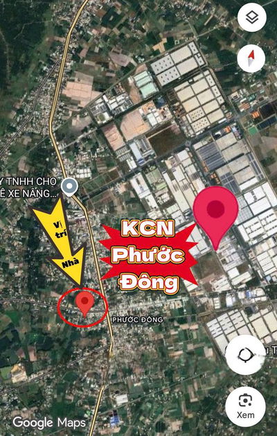 Bán căn nhà 320m2 có 100 thổ cư ngay KCN phước đông Giá: 1.3 tỷ còn Tl