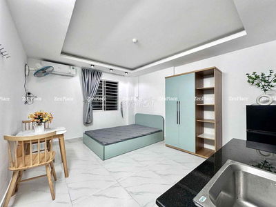 CHO THUÊ PHÒNG STUDIO FULL NỘI THẤT NẰM TÂN SƠN NHÌ QUA VHU CHỈ 5PHUT