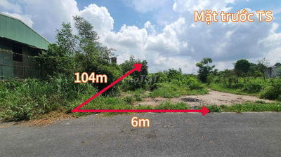 Lô đất 2 mặt tiền (620,8m2) tại xã Phú An, Bến Cát giá chỉ 1.873 tỷ