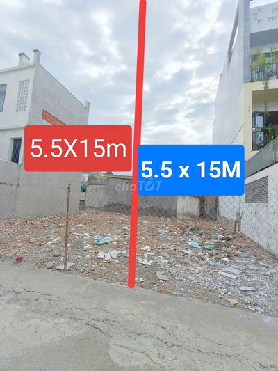 CÒN 1 LÔ NGANG 5.5X15M- HXH GẦN VẠN PHÚC