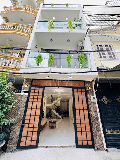 Nhà full nội thất cao cấp 4x13m 1 trệt 2 lầu 4PN 5WC HXH Phan Anh