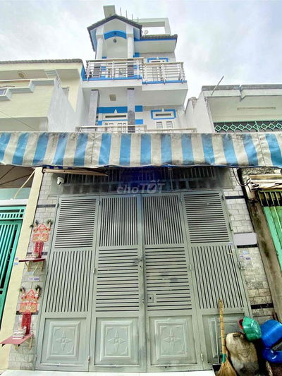 Nhà 4 TẦNG, Tân Hoà Đông, 4x10.3M, Sàn 152M2, 4 Phòng, hẻm Xe Hơi.