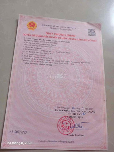 Bán đất KDC Nam Nguyễn Tất Thành nối dài