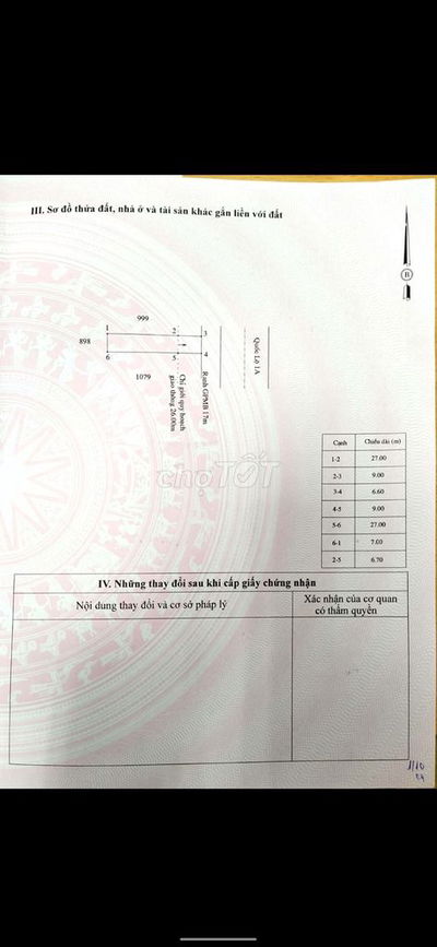 Đất thổ cư Quốc Lộ 1A, Trung tâm xã Vĩnh Lợi, Cà Mau, gần Trạm phí BOT