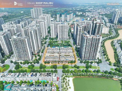 Bán Shophouse 2 Mặt tiền đối diện 18 Tòa Chung cư Vinhomes Ocean Park Gia Lâm giá 19 tỷ