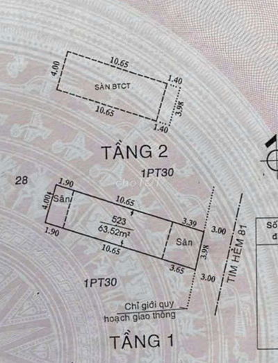 Bán nhà 2 tầng 4x16m hẻm xe hơi 6 mét P.15 Tân Bình