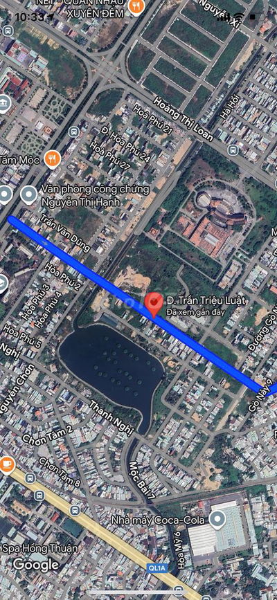 BÁN ĐẤT MT ĐƯỜNG TRẦN TRIỆU LUẬT – THÔNG NGUYỄN SINH SẮC - 5,95 TỶ TL