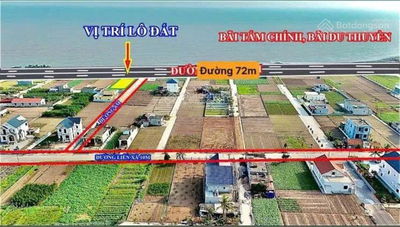 Đất Phân Lô sát biển Quất Lâm, 99m2, mặt tiền 4.5m, 2.39 tỷ