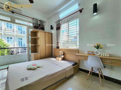 KHAI TRƯƠNG CHO THUÊ CĂN HỘ DỊCH VỤ BAN CÔNG + CỬA SỔ FULL NỘI THẤT