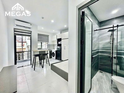 Cho thuê phòng Full NT 35m2 Ban công Máy giặt riêng Nhiêu Tứ gần Q1,Q3