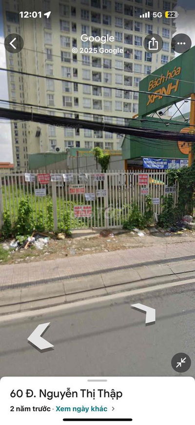 Đất mặt tiền nguyễn thị thập đối diện siêu thị BigC Q7