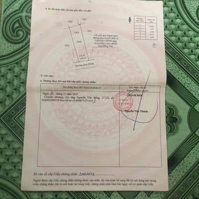 nhượng lại đất du an