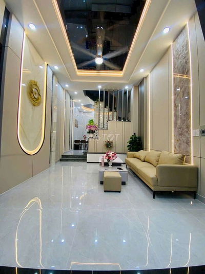 NHÀ MỚI FULL NỘI THẤT, DT 4X13, TRỆT, 2 LẦU, 3PN, 3WC, HẺM 1 TRỤC NGẮN