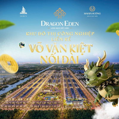 ĐẤT NỀN DỰ ÁN DRAGON EDEN MẶT TIỀN VÕ VĂN KIỆT NỐI DÀI LỘ GIỚI 60M