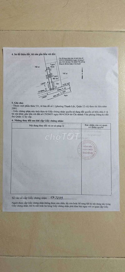 Đất mặt tiền đường Thạnh Lộc 56 - Giá Tốt