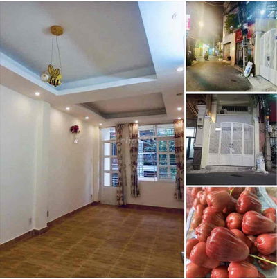 NHÀ PHỐ - HẺM TO XE HƠI, 1 TRỆT 3 LẦU ở gd và Kd, VPCTY OK