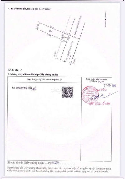 5 lô đất thổ cư liền kề,DT: 5 x 23 đường nhựa 6m Xuân Thới Thượng