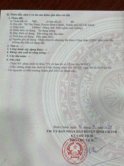 Bán gấp đất CLN siêu vip