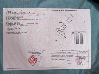 98,7m2 nhà nát, quy hoạch xd 1 trệt 5 lầu, gần đh tài chính marketing