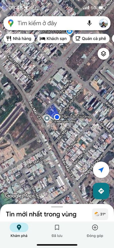 Bán đất đường Phan Văn Trường- thông biển Nguyễn Tất Thành, 5 tỷ 15 tl