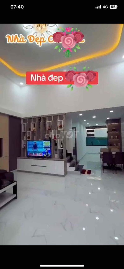 NHÀ ĐẸP. FULL NỘI THẤT. TRỆT LỬNG 3PN 2WC. ĐƯỜNG XE HƠI