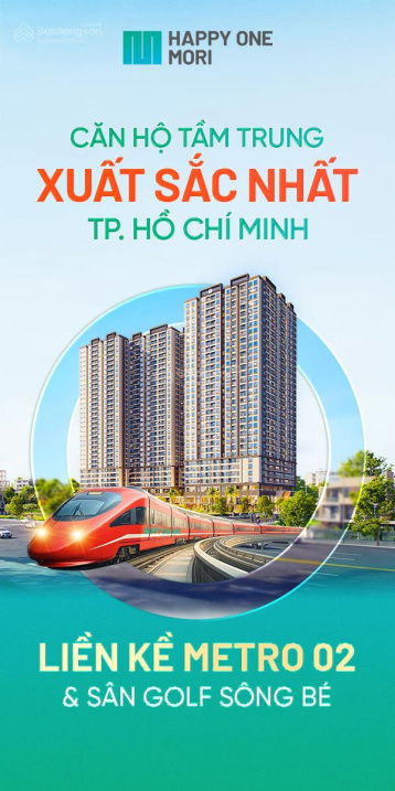 Chính thức mở bán Happy One Mori, Sẵn căn 1PN 2Pn 3PN, ĐÓNG 10% ngưng TẶNG 1 CHỈ VÀNG,HTLS 36 tháng