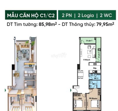CHO THUÊ CĂN HỘ 2PN2WC CONIC BOULEVARD - BÌNH CHÁNH TPHCM