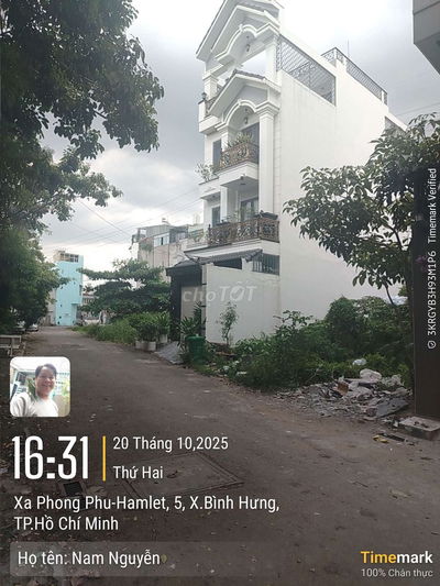 LÔ ĐẤT ĐƯỜNG XE TẢI XÃ PHONG PHÚ, BÌNH CHÁNH