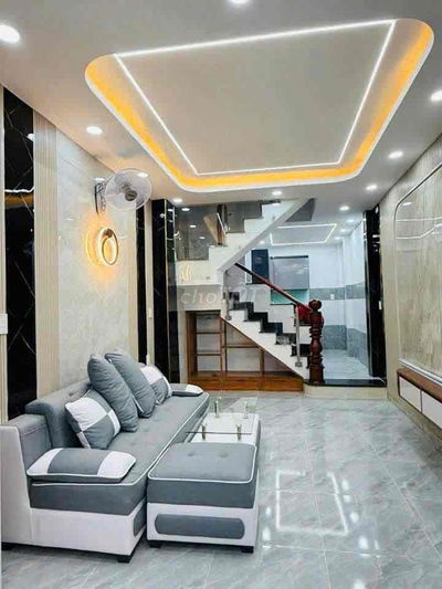 Nhà sổ hồng hẻm xe hơi Gần Cầu Tham Lương Đường Phan Văn Hớn Q12 .