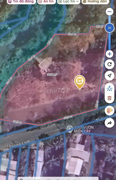 bán đất đường thống linh tuyến tránh dự án ra cầu cao lãnh