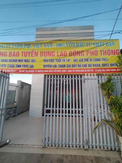 CHO THUÊ NHÀ NGUYÊN CĂN MẶT TIỀN ĐỐI DIỆN KHU CÔNG NGHIỆP GIAO LONG