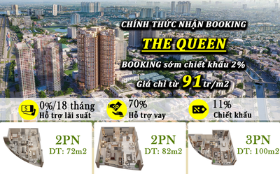 Chiết khấu 11% Booking Giai đoạn 2, Giá chỉ từ 91tr/m²  Giữ căn đẹp ngay hôm nay