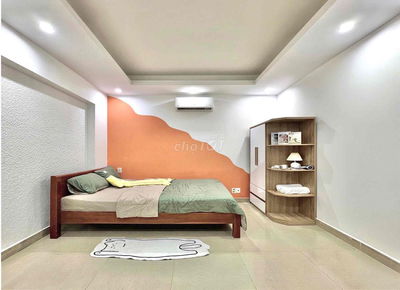 Phòng full nội thất tách bếp siêu rộng khu nhà ga T3- ETOWN cho anh em