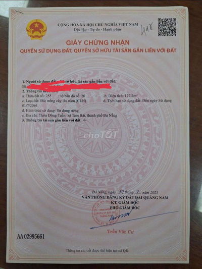 Bán đất thổ cư tam hải sát biển