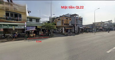 BÁN NHÀ CẤP 4 – 2 MẶT TIỀN QL22 – 5.5 x 20 GIÁ 2 TỶ 5