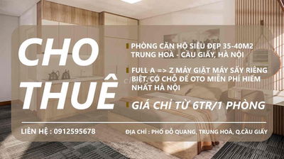 CĂN HỘ SIÊU ĐẸP 6TR-6.5TR CÓ CHỖ ĐỂ OTO MIỄN PHÍ VIP