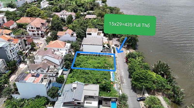 LÔ ĐẤT ĐẲNG CẤP - 443m2 ( 15x29 ) - VIEW SÔNG SÀI GÒN TRỰC DIỆN.