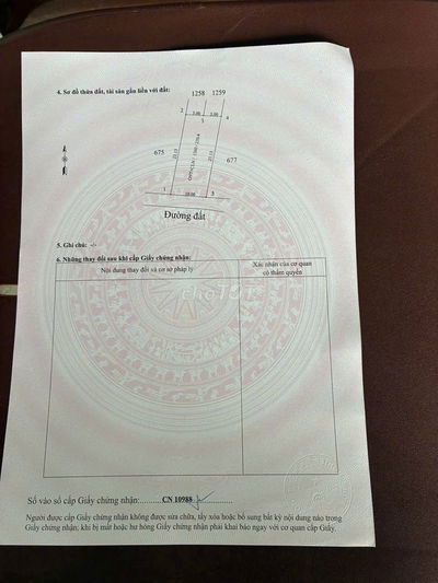 10x23 có thổ cư. Gần nhựa. Gần KCN. 686TR