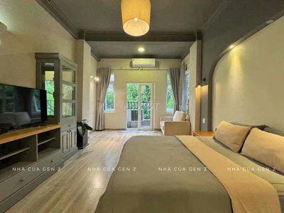 cho thuê căn hộ studio ban công - ngay lăng cha cả - gần lê văn sỹ