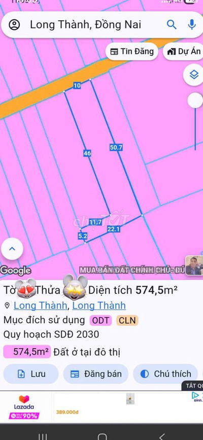 BÁN ĐẤT TRUNG TÂM LONG THÀNH-ĐỒNG NAI