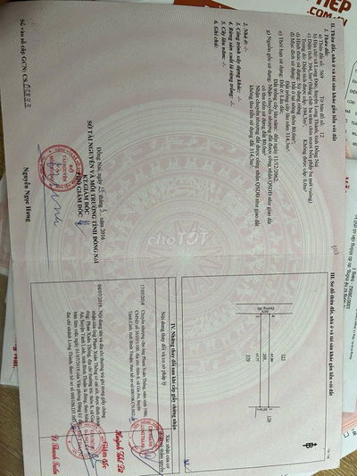 394m2 đất có sổ đỏ đối diện kcn long đức, long thành
