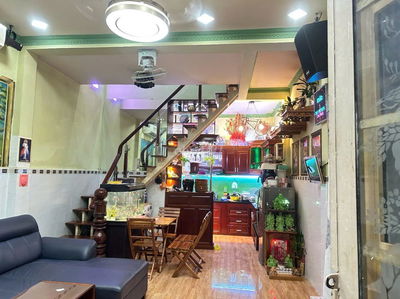 Nhà đẹp 1 trệt 1 lầu + Gác lửng - Hẻm xe hơi - Lê Văn Khương, TTH, Q12