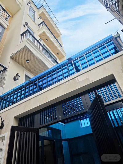 Nhà Lê Đức Thọ, Gần Chợ An Nhơn, 56m2, 4 Tầng, Nở Hậu, Full Nội Thất