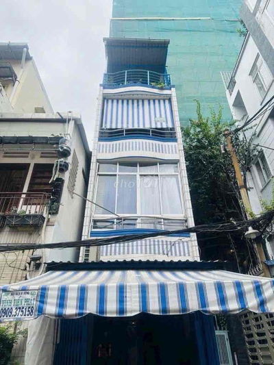 🏠蓉房地产  CHỈ 5.8 TỎI - NGUYỄN THIỆN THUẬT - Q3 - 24m2 - 4 TẦNG BTCT - 3m